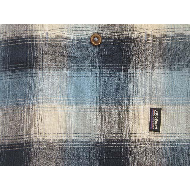 パタゴニア Patagonia A/C シャツ 52921 チェック ブルー L