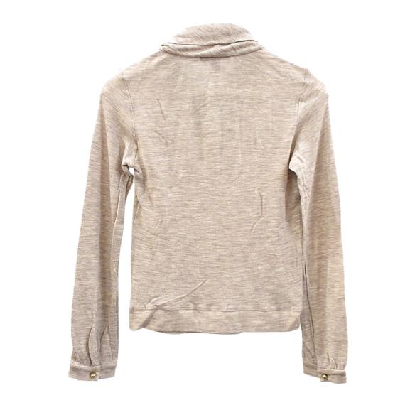 【中古】ルイヴィトン LOUIS VUITTON ニット チェーンモチーフ付き XS ベージュ ウール 長袖 トップス ☆AA★ LOUIS VUITTON（ルイ・ヴィトン） ニット チェーンモチーフ付き XS