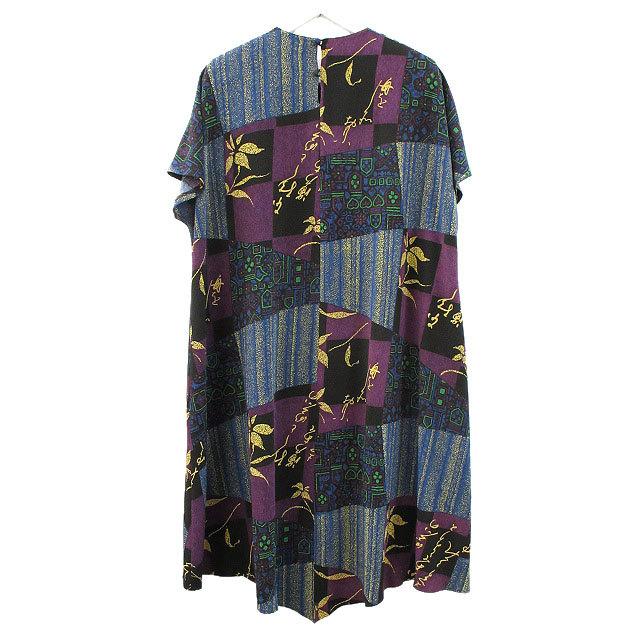詩仙堂 BY HITOSHI ロングワンピース 羽織 ちりめん 紫 シセンドウ