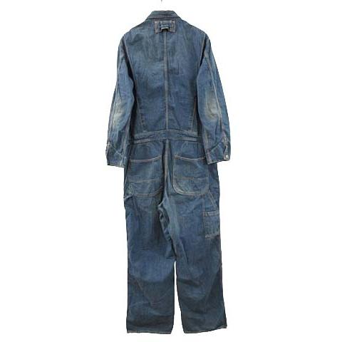 vanson デニムオールインワン つなぎ XLsize HR049 ブルーブルー BLUE