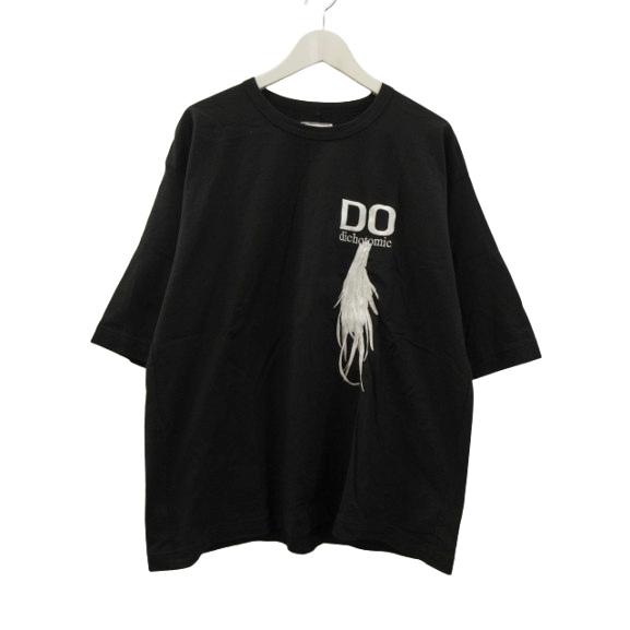 シャリーフ SHAREEF BIRD FEATHER S/S BIG-T Tシャツ 半袖 ブラック 黒