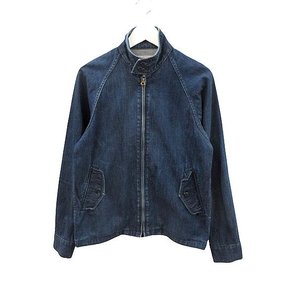 【中古】BONCOURA  ボンクラ デニム スイングトップ ジャケット 36 ブルー ジップアップ 長袖 アウター メンズ BONCOURA ボンクラ デニム スイングトップ ジャケット 36 ブルー