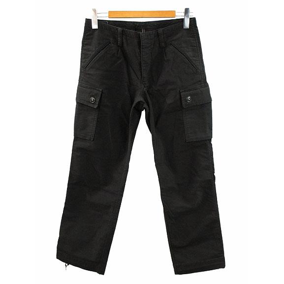 H.R.Marketハリウッドランチマーケット ブラックカーゴパンツ￥６４９００ ハリウッドランチマーケット HOLLYWOOD RANCH MARKET カーゴパンツ L