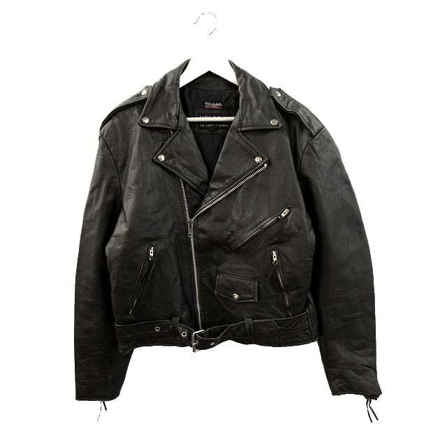 90s ウィルソンズ WILSONS ダブルライダース ジャケット L レザー