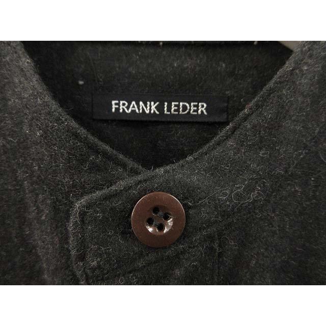 フランクリーダー FRANK LEDER バンドカラー ウール シャツ XS