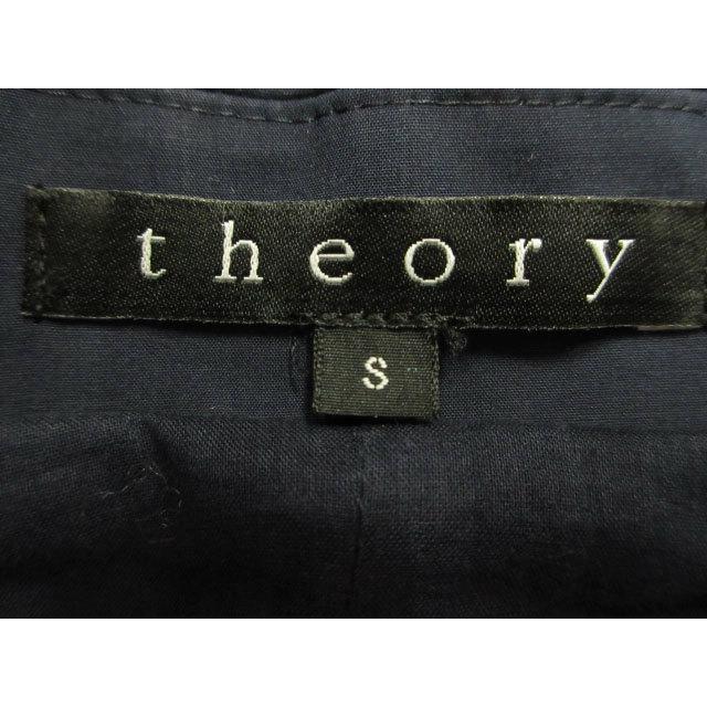 theory（セオリー） ステンカラーコート スプリング 長袖 ネイビー 紺