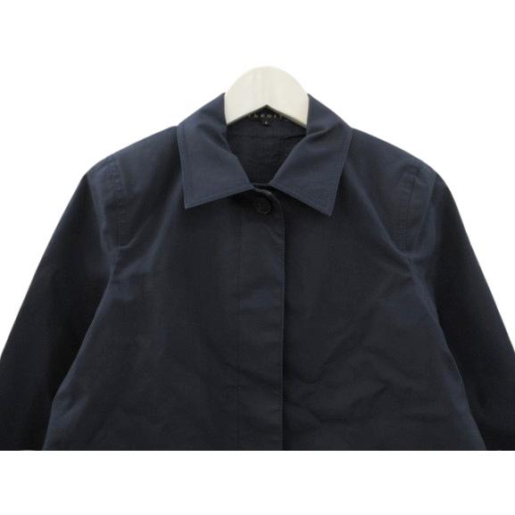 theory（セオリー） ステンカラーコート スプリング 長袖 ネイビー 紺