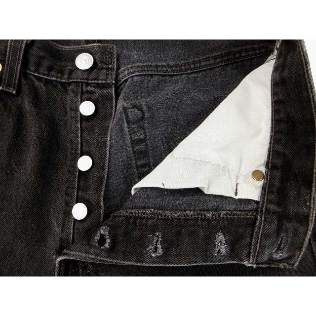90s USA製 Levi'sリーバイス 501 先染め ブラック デニムパンツ w38 L34 - Sixpacjoe Web Shop 90s USA製　リーバイス　501 ブラック　後染め　カットオフ