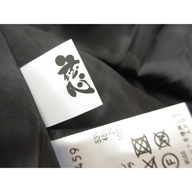 ジウ 慈雨 センソユニコ ジャガード ロング コート 40 ダークグレー系 