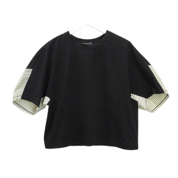 センソユニコ 異素材カットソー Tシャツ パーカー プルオーバー