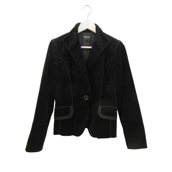 ソニア ソニアリキエル SONIA RYKIEL ジャケット 長袖 ベロア ブラック 