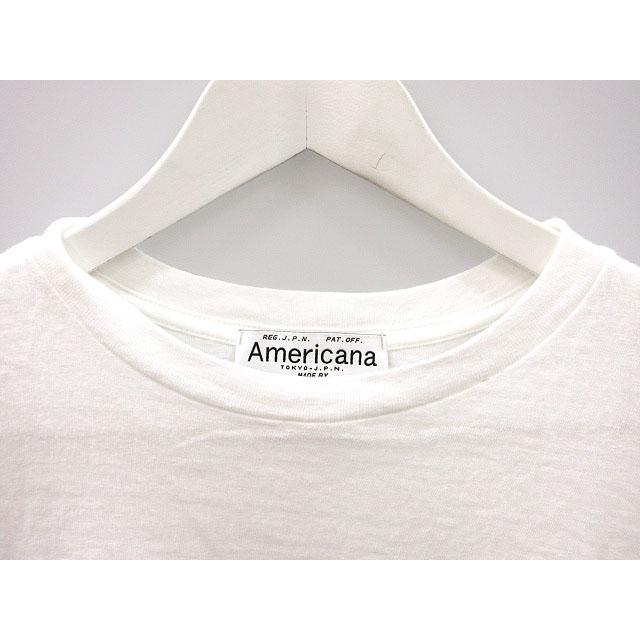 アメリカーナ AMERICANA ドゥーズィエムクラス 別注 LOGO TEE ホワイト 