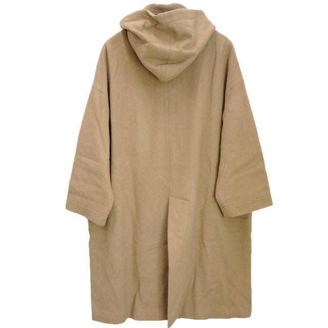 メゾンドソイル maison de soil WOOL DETACHABLE HOODED COAT ベージュ 