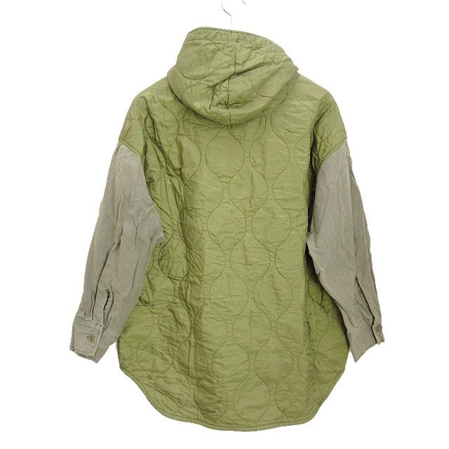 【中古】ドゥーズィエムクラス DEUXIEME CLASSE Epicジャケット ミリタリー キルティング 切替 フード付き カーキ ドゥーズィエムクラス DEUXIEME CLASSE Epicジャケット ミリタリー