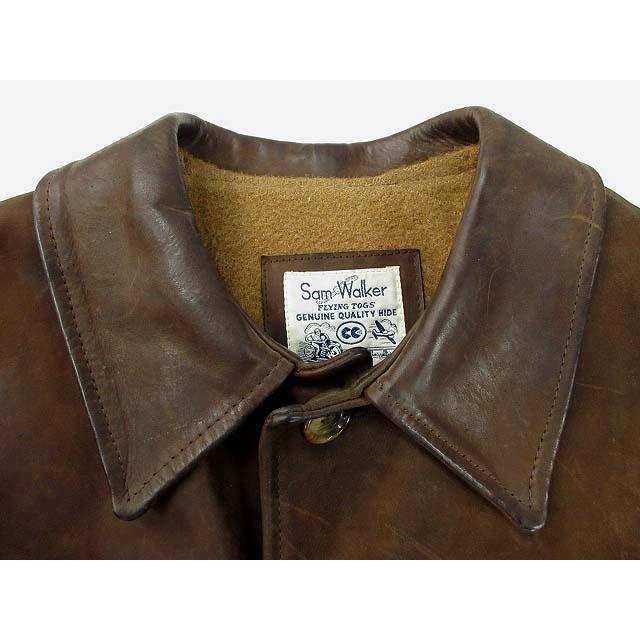 サムウォーカー Sam Walker エアロレザー社製 レザー カーコート
