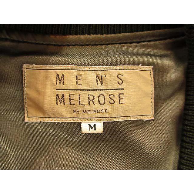 メンズメルローズ MEN'S MELROSE 80s スタジャン 袖レザー メルトン