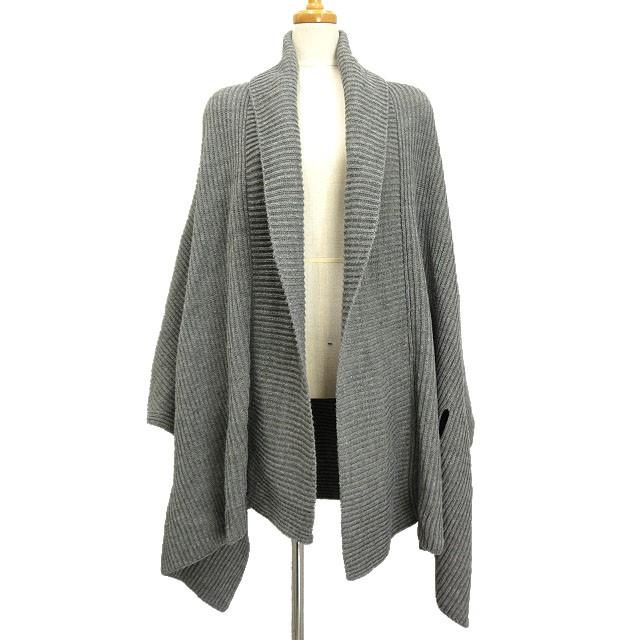 美品✨ポロラルフローレン　ケーブルニット　カーディガン　ポンチョ　カシミヤ混　S ポロラルフローレン カシミヤ混 ケーブル編み ニットポンチョ