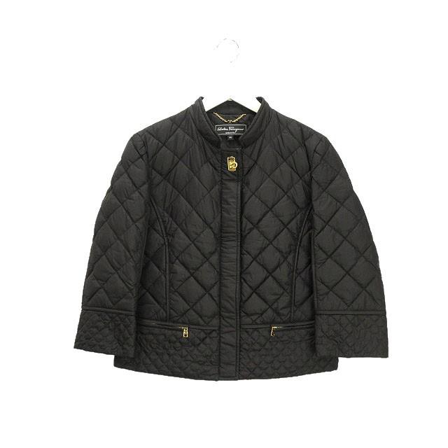 フェラガモ キルティング レザージャケット ガンチーニ総柄 大きいサイズ フェラガモ キルティング レザージャケット ガンチーニ総柄 大きい