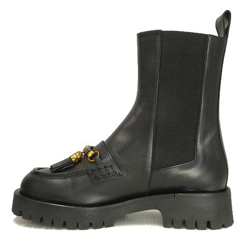 未使用品 ANGERO BERVICATO タッセルブーツ グレース