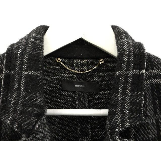 DIESEL（ディーゼル） チェック コート S グレー系 ブラック 黒 