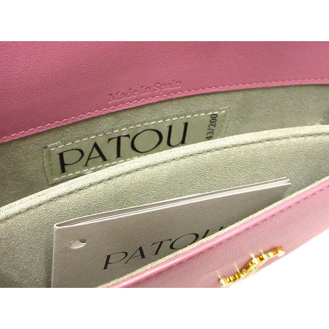 パトゥ PATOU LE PETIT レザー ショルダーバッグ ピンク かばん 肩掛け