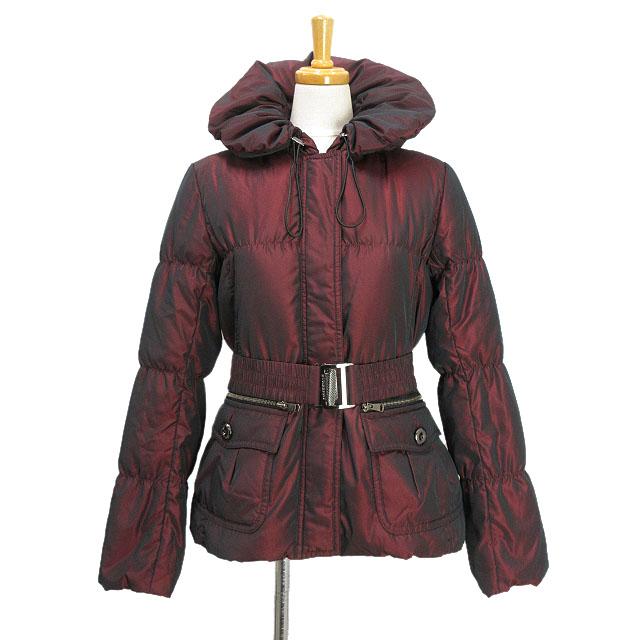 BURBERRY LONDONブラウン ダウンジャケット ベルト付き　38 バーバリー ロンドン BURBERRY LONDON ダウンジャケット ベルト付き 38