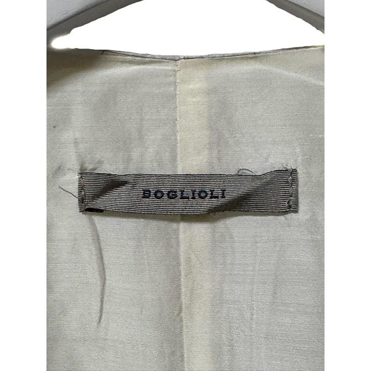 ボリオリ BOGLIOLI ベスト ジレ シルク リネン 48 グレー トップス 