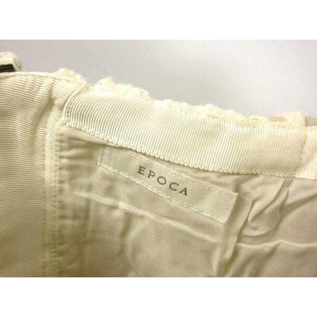 エポカ EPOCA ウール レース スカート 40 アイボリー ベージュ 刺繍 ボトムス レディース |  | 02
