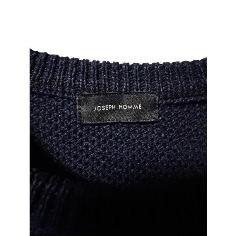 ジョセフオム JOSEPH HOMME コットンニット セーター 48 ネイビー 長袖