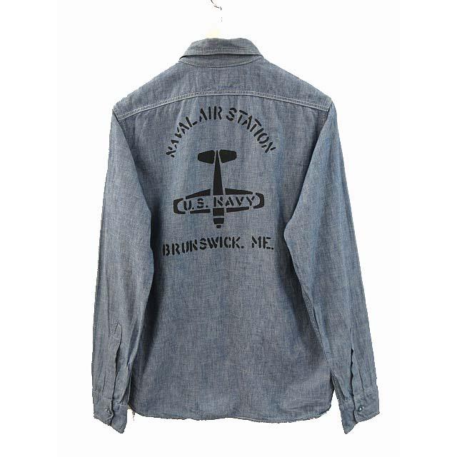 ザリアルマッコイズ THE REAL McCOY'S シャンブレーシャツ USN NAS