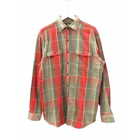 ダブルアールエル RRL ヘビーコットン ネルシャツ チェック柄 長袖