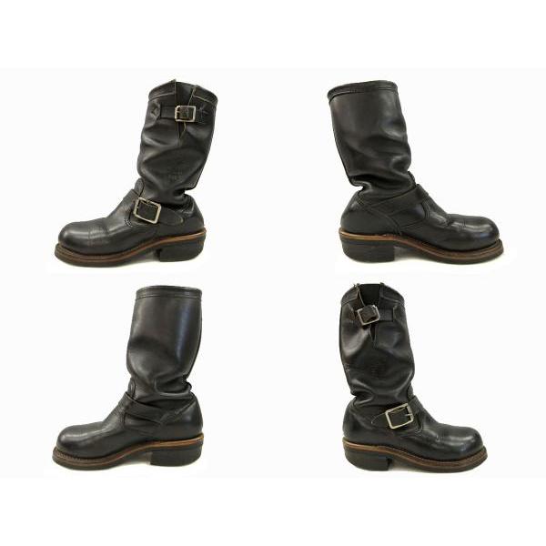 チペワ CHIPPEWA 90s 黒タグ PT91 エンジニアブーツ レザー ブラック