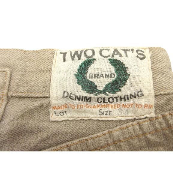 TCBジーンズ TCB JEANS TWO CAT'S WAIST OVERALL Logwood Brown