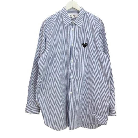 プレイコムデギャルソン PLAY COMME des GARCONS ストライプシャツ XXL