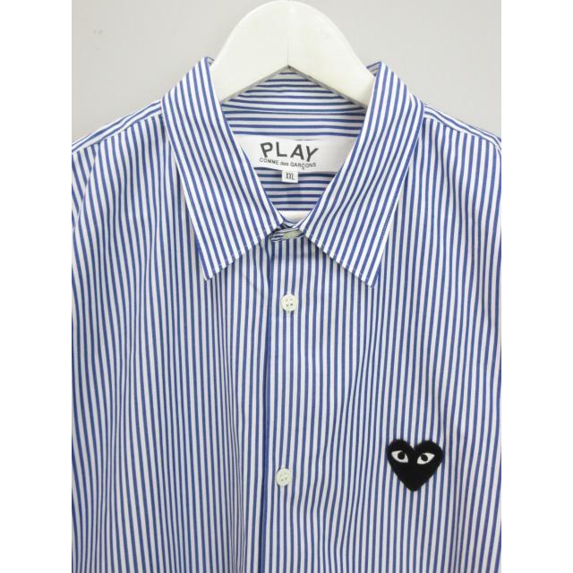プレイコムデギャルソン PLAY COMME des GARCONS ストライプシャツ XXL