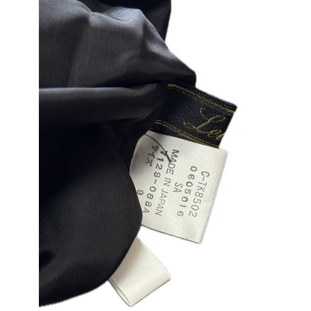 レリアン Leilian フレア ワンピース 9 ウール ブラック 黒 長袖