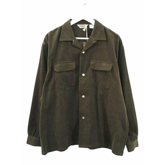 【中古】ファイブブラザー FIVE BROTHER 24AW コーデュロイ 開襟シャツ 152430 ダークオリーブ系 XL 長袖 ファイブブラザー FIVE BROTHER 24AW コーデュロイ 開襟シャツ 152430