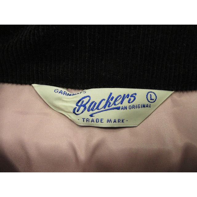 Backers バッカーズ 刺繍入り コーデュロイジャケット ROLLER DERBY L