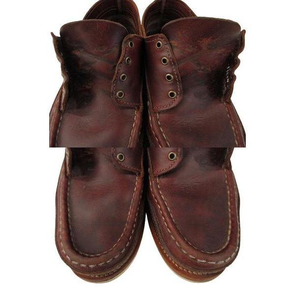 【中古】ラッセル モカシン Russell Moccasin オネイダ オックスフォード シューズ ダブルヴァンプ レザー 7.5 E ラッセル モカシン Russell Moccasin オネイダ ONEIDA