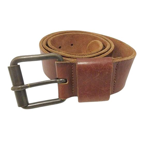 DIESEL（ディーゼル） ロゴ 刺繍 レザーベルト 本革 90/36 ブラウン