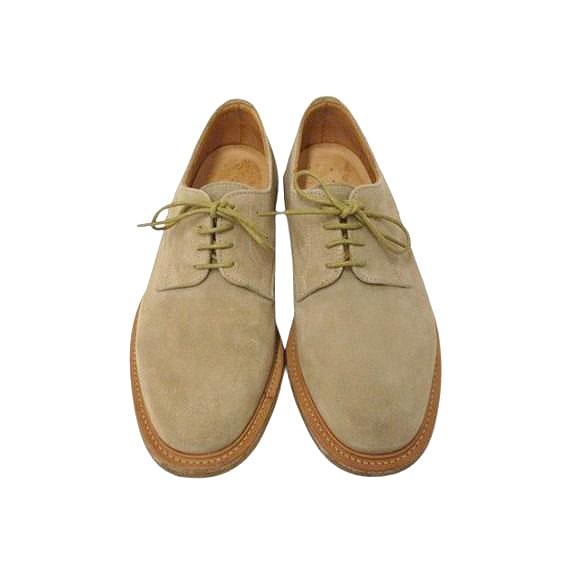 【中古】サンダース SANDERS スウェード ダービーシューズ 8813LS 8 ベージュ系 レザーシューズ 革靴 サンダース SANDERS スウェード ダービーシューズ 8813LS 8 ベージュ系