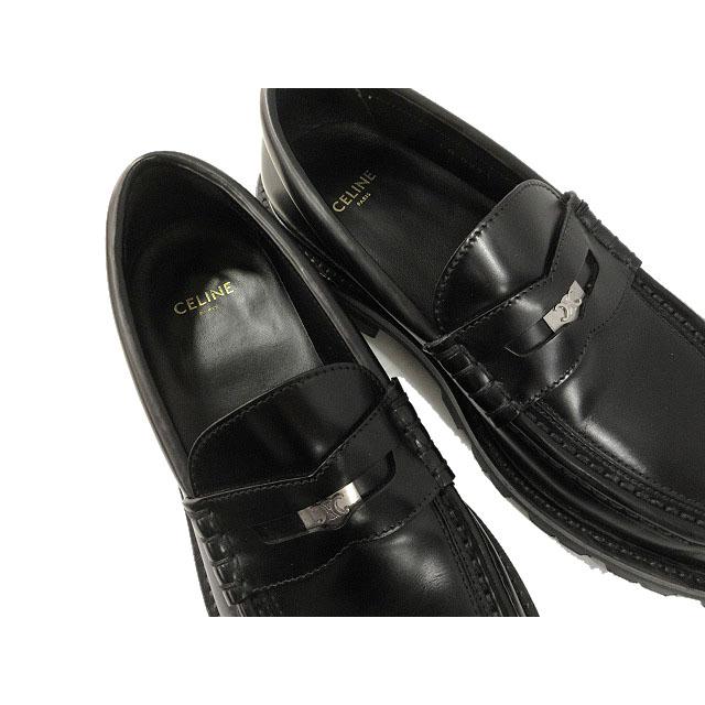 CELINE ペニー チャンキー トリオンフモチーフ40 1/2 CELINE（セリーヌ） トリオンフ マーガレット ペニー チャンキー