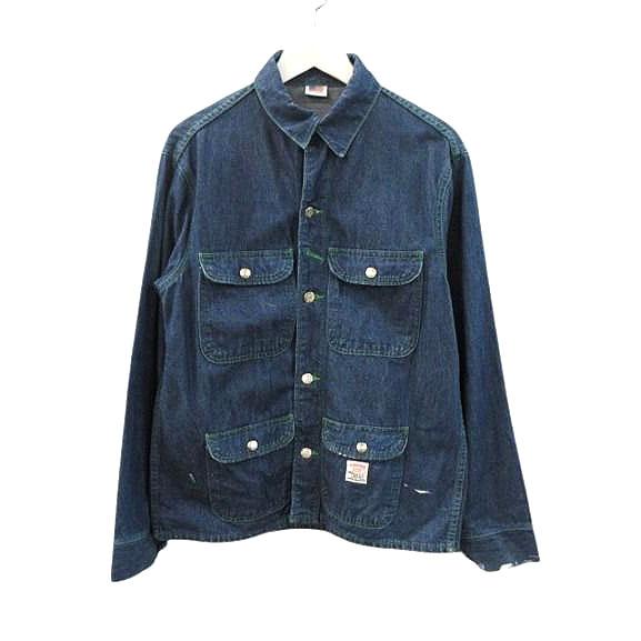 ポインター POINTER デニムカバーオール ジャケット USA製 インディゴ