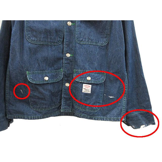 ポインター POINTER デニムカバーオール ジャケット USA製 インディゴ