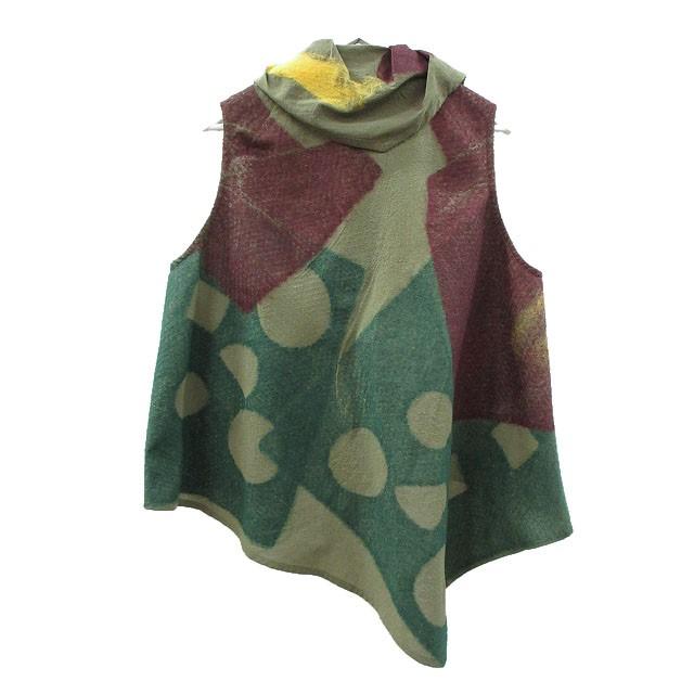 ジウ 慈雨 センソユニコ ニードル ベスト 40 カーキ系 2024AW トップス