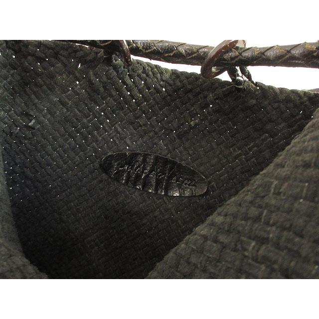 【中古】ヨーガンレール JURGEN LEHL ゴートメッシュ 巾着 ショルダーバッグ 黒 ブラック レザー 革 ポシェット ヨーガンレール JURGEN LEHL ゴートメッシュ 巾着 ショルダーバッグ 黒