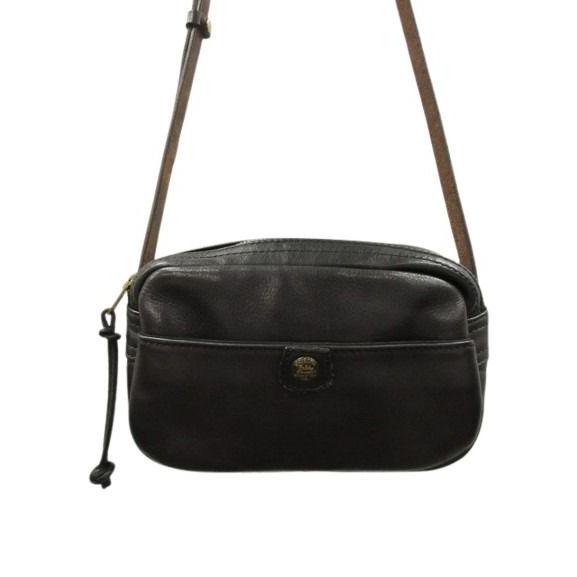 ダブルアールエル RRL ショルダー バッグ ステッチ 加工 ブラック 黒