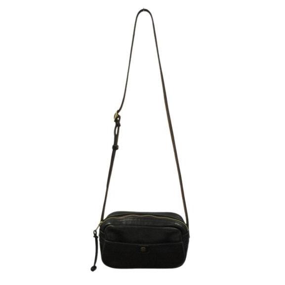 ダブルアールエル RRL ショルダー バッグ ステッチ 加工 ブラック 黒