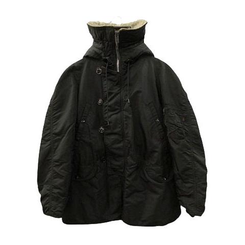 USA製 90s ALPHA INDUSTRIES アルファ N-3B アルファ ALPHA 90s N-3B フライトジャケット USA製 ブラック M メンズ