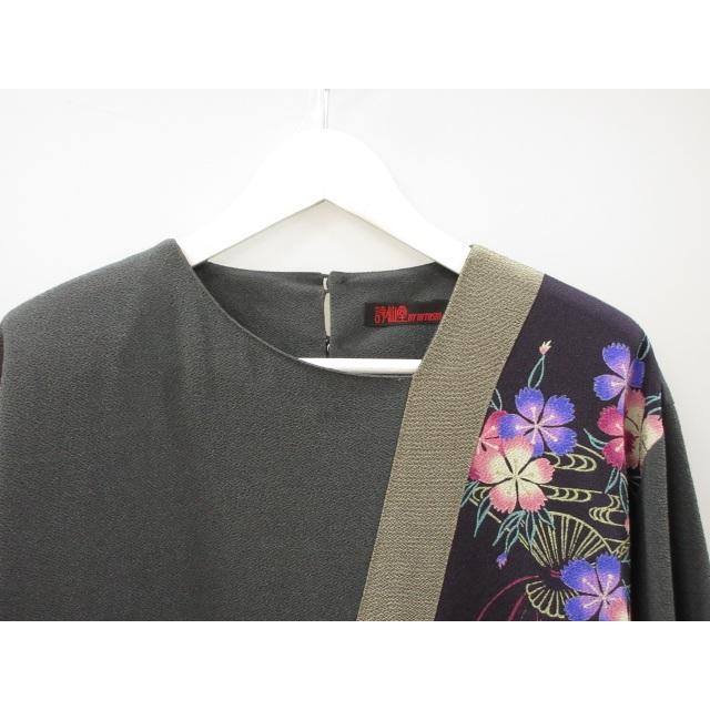 シセンドウ 詩仙堂 HITOSHI TAMURA ちりめん 縮緬 ワンピース 撫子